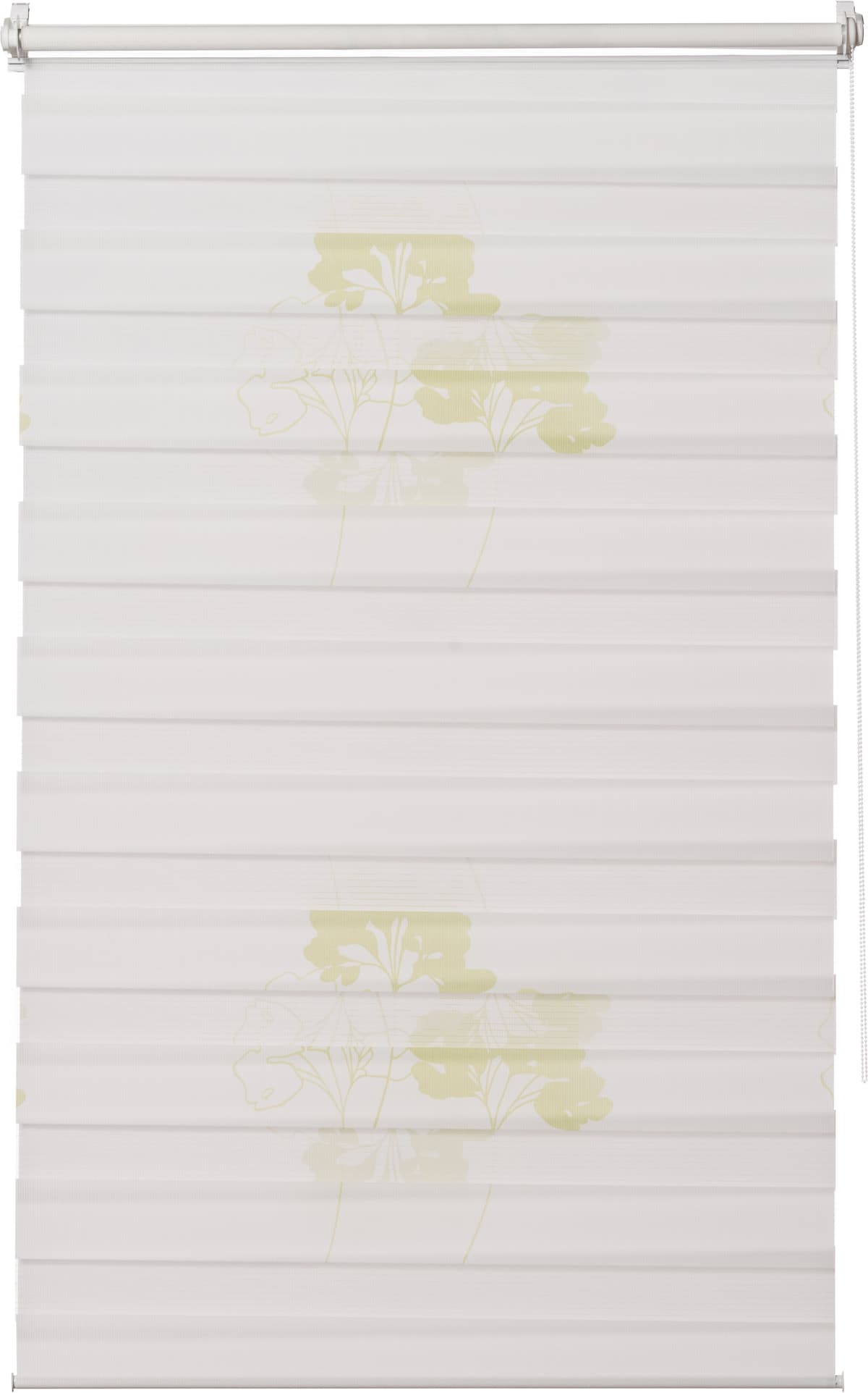 Doppelrollo K-HOME "Delphi", grün, B:40cm H:200cm, Polyester, Rollos, Doppelrollo, im Fixmass grün 200cm, 40cm