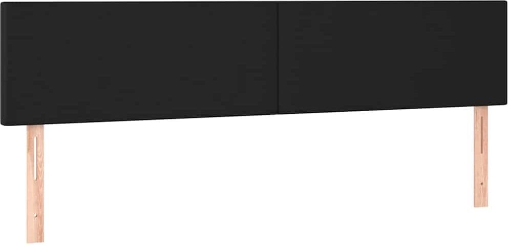 vidaXL Têtes de lit Noir 180x5x78/88 cm Similicuir