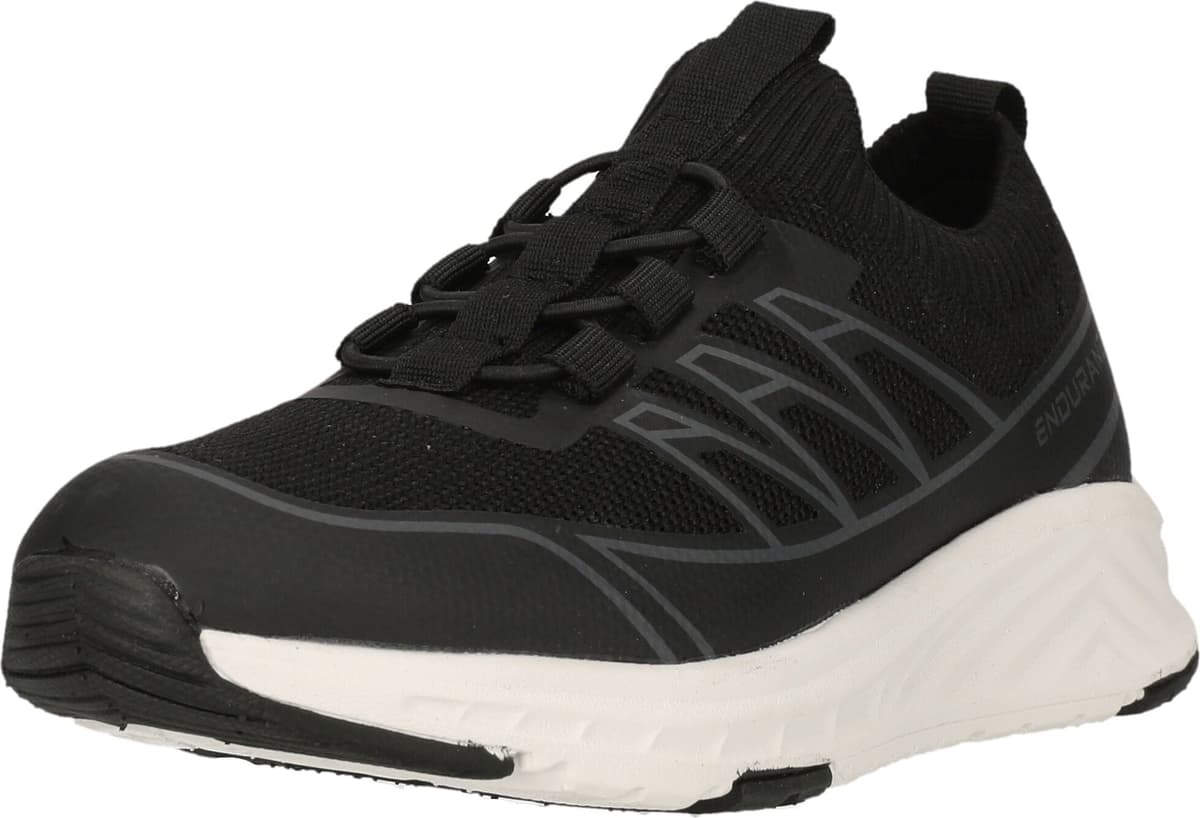 Schnürschuh ENDURANCE "Coin", Kinder, Gr. 38, schwarz-weiß (schwarz), Kunstfaser, Schuhe Schnürschuh, atmungsaktiv