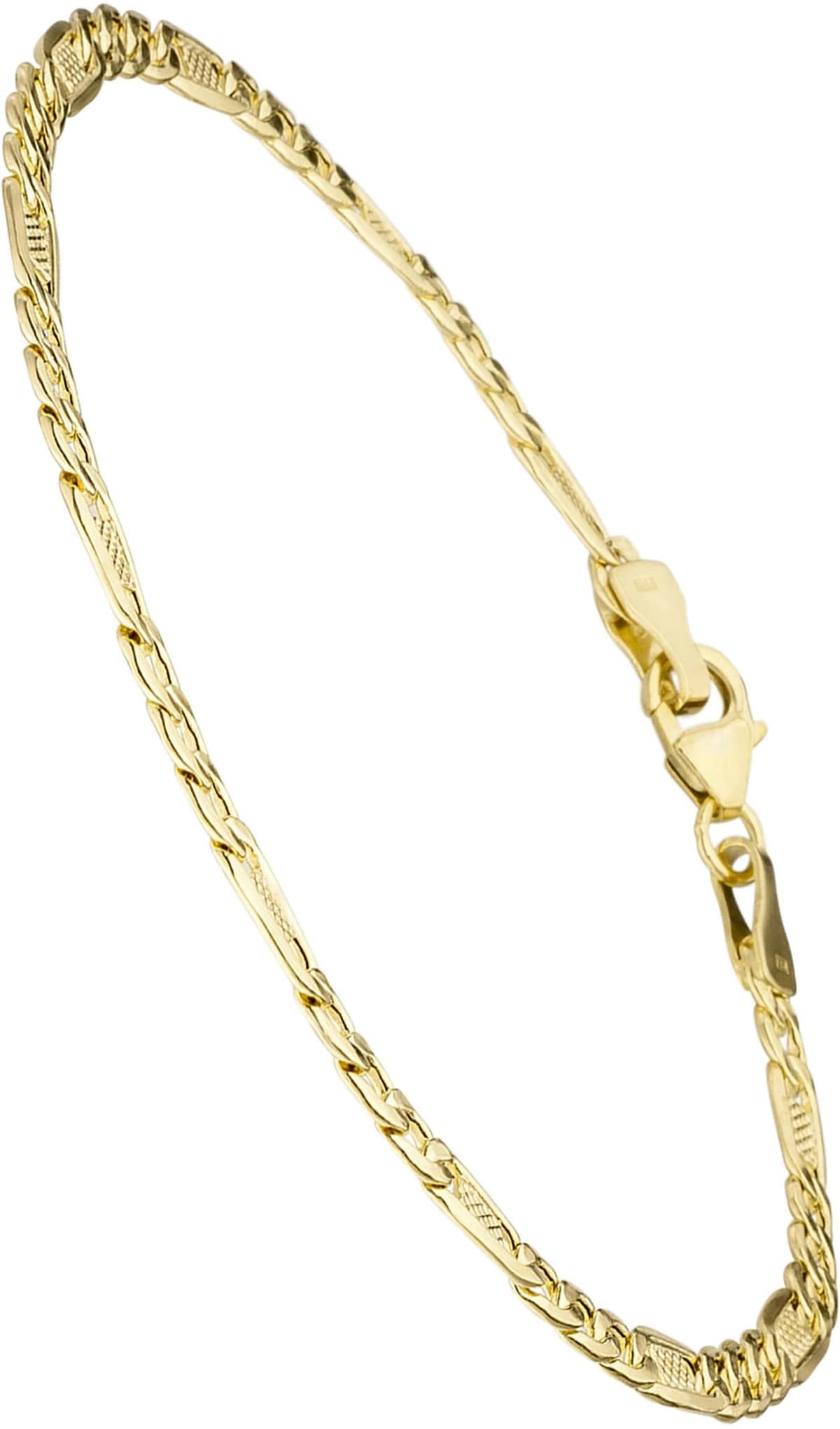 Goldarmband JOBO "Armband", gold (gelbgold 333), Armbänder, Damen, 19cm, Gelbgold 333, Goldarmband, 333 Gold 19 cm