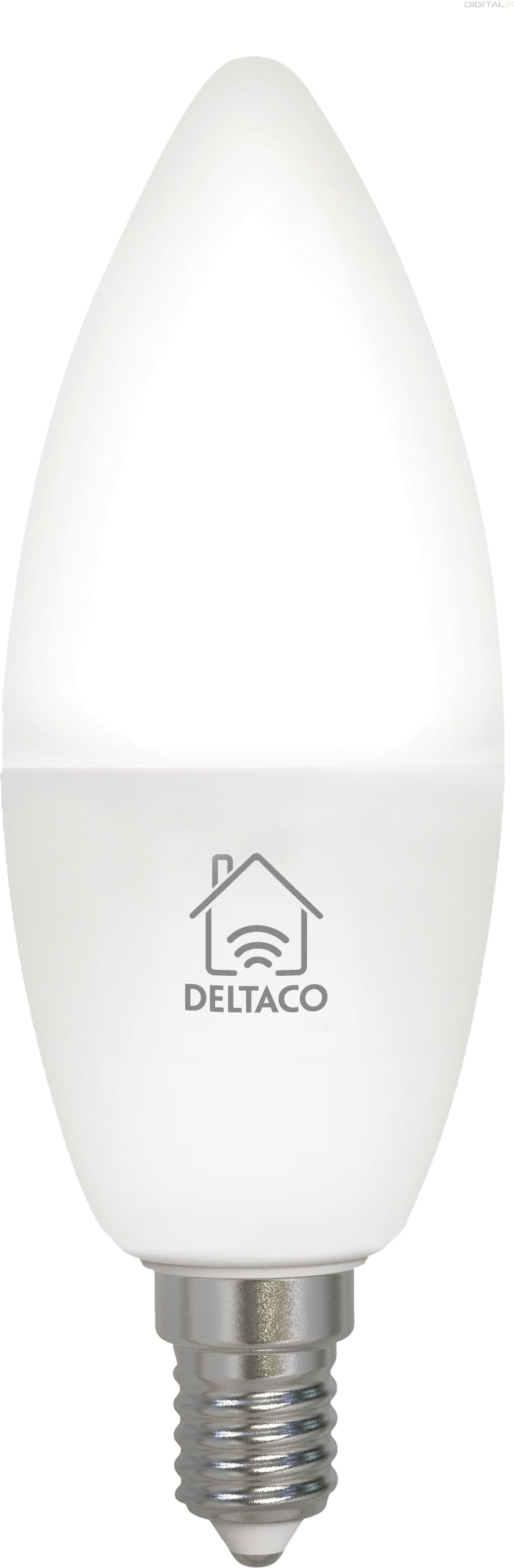 Deltaco SMART HOME SH-LE14CCTC izzó, LED, E14, gyertya, szabályozható