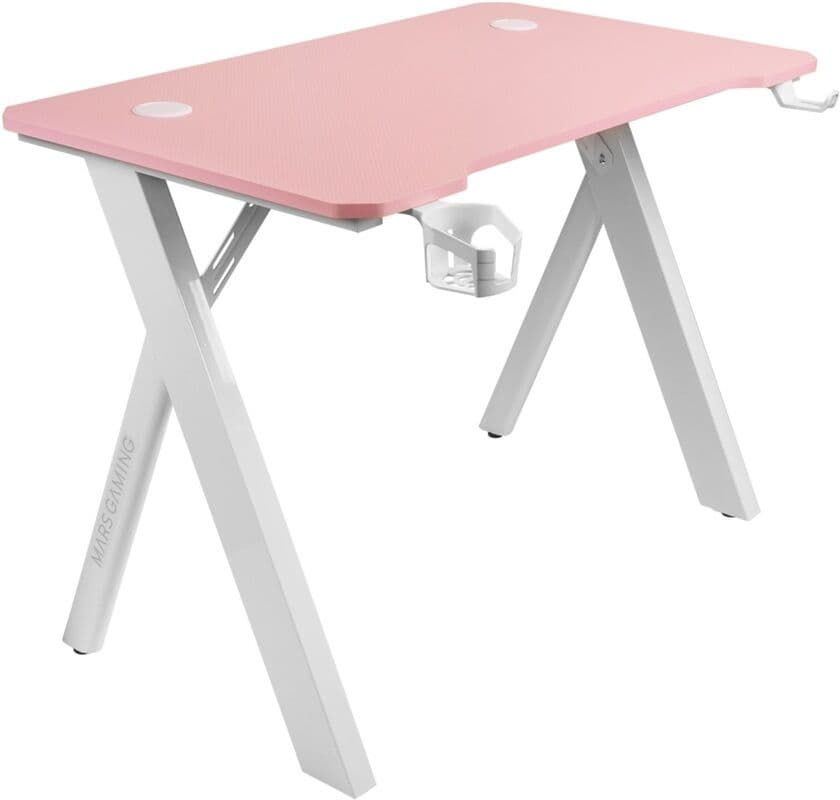 Mesa Gaming MGD100 RGB 100x60cm (Rosa) - MARS-GAMING