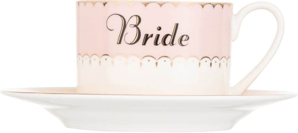 Yvonne Ellen Fine China Teacup & Saucer - Bride
