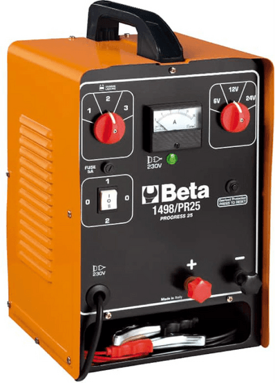 Beta tools Beta 1498/PR25 - Caricabatterie portatile - 6/12/24V - Monofase