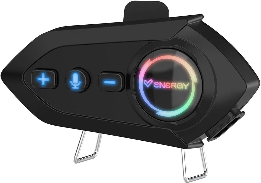 Energy Sistem Intercomunicador para casco de moto Ride Intercom Bluetooth 5.4. Negro