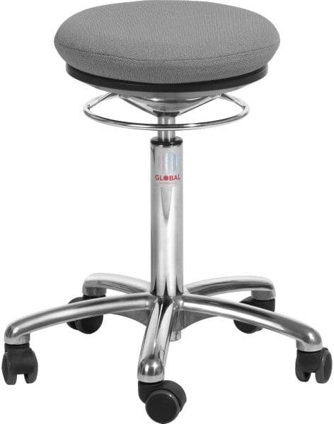 Global Pilates Airseat Stol, Grå, Stof, 52-71cm