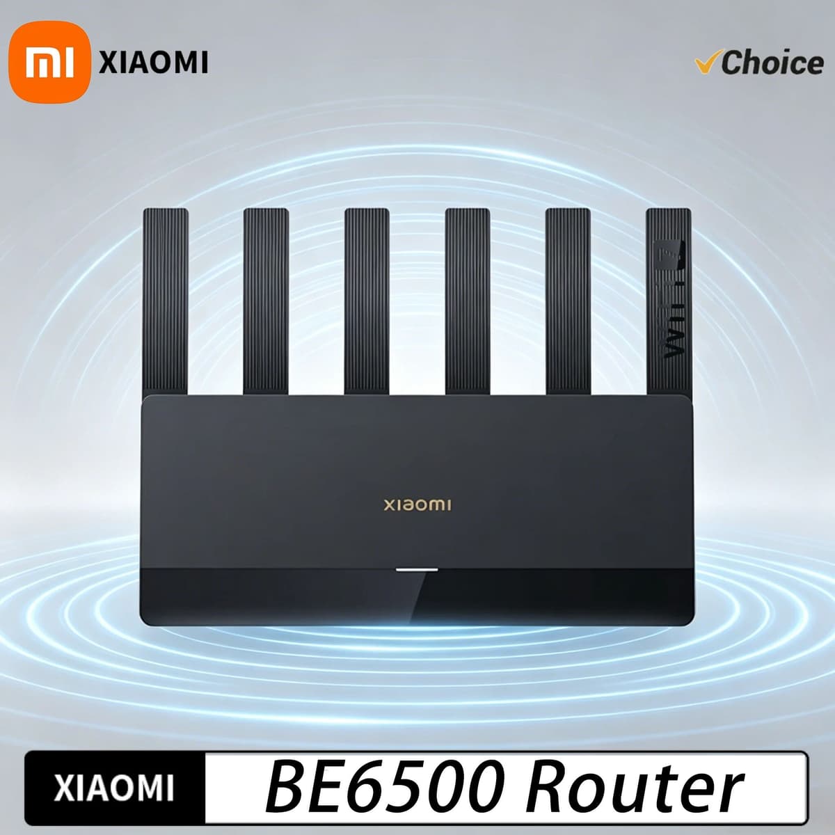 Xiaomi Router BE6500 Quad Nucleus Wifi7 6500Mbps 2.5G Ethernet Port Dual Frequency 2.4/5GHz 6 Independent Signal Amplifiers (cn)