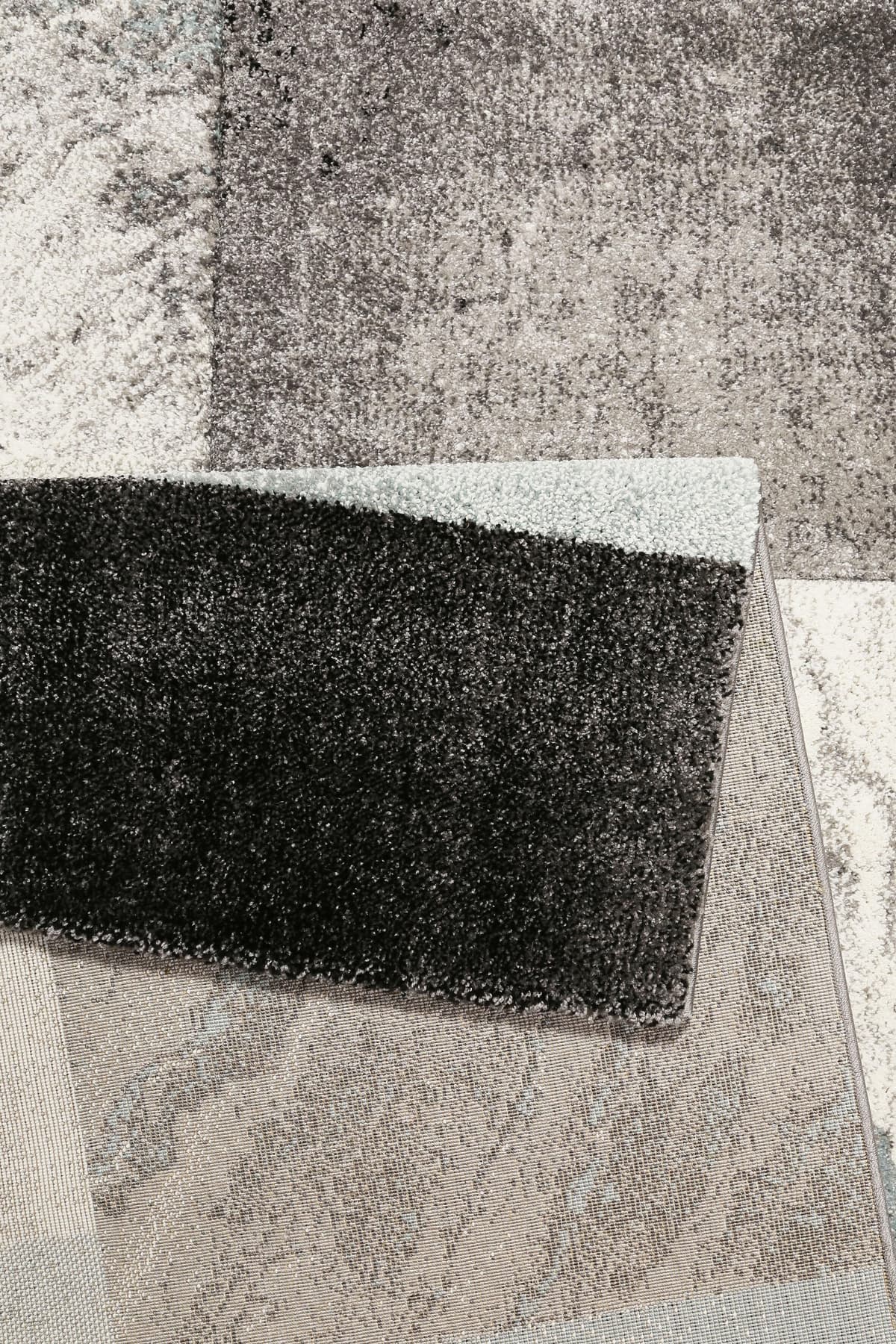 Teppich WECON HOME "Mirage" Gr. 2, silber (silberfarben), B:80cm H:13mm L:150cm, Kunstfaser, Teppiche, Teppich, Wohnzimmer silberfarben B : 80cm 1 Stk., 13mm, L: 150cm