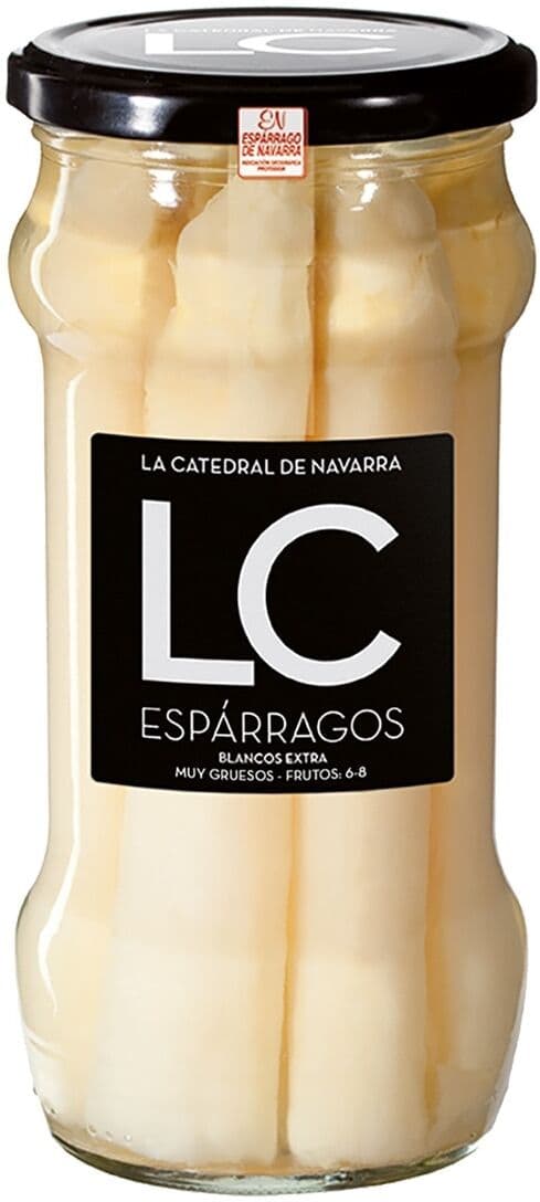 La Catedral de Navarra Espárragos blancos muy gruesos 6-8 frutos.