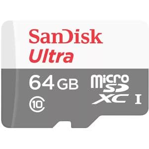 SanDisk Micro-SD-Karte Ultra, 64GB, bis 100 MB/s, UHS-I U1, SDXC