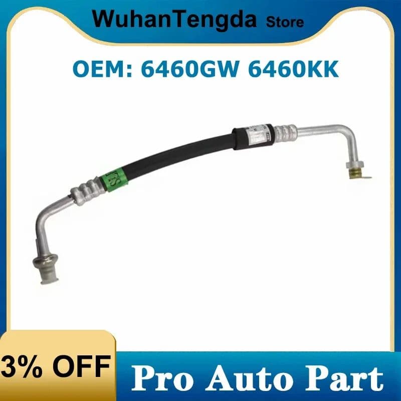 XUZHIANG 6460.GW 6460.KK Air Conditioning Refrigeration Tubes Compressor Hoses for Peugeot 207 206 Citroen C2 6460GW 6460KK