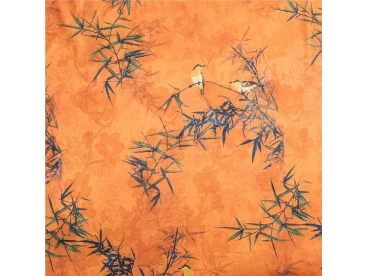 La nouvelle robe cheongsam à motifs de fleurs perforées Xizhu comprend un tissu de table d'inspiration Zen de style chinois tissé teint