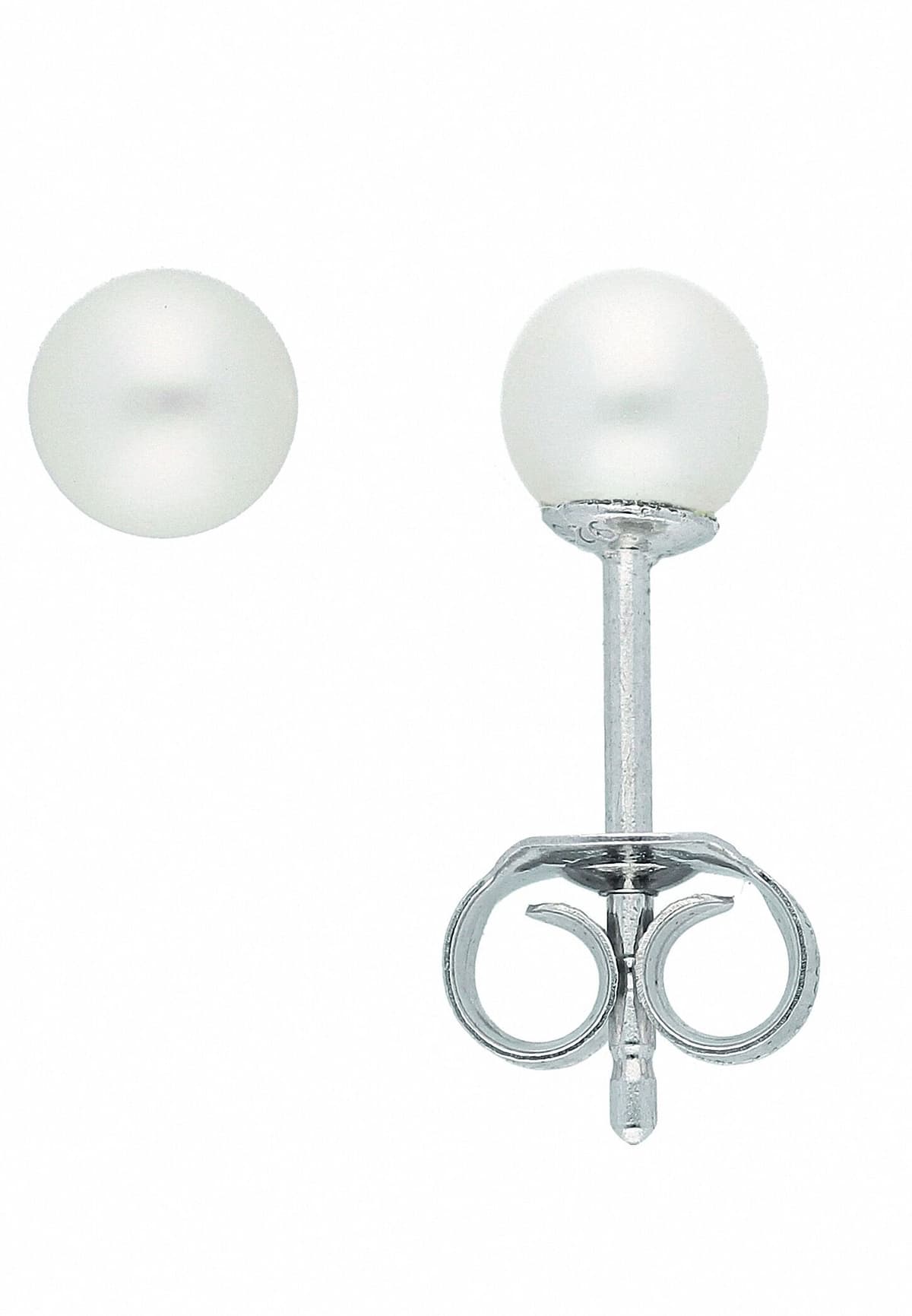 Paar Ohrstecker ADELIA´S "Adelia's 925 Silber Ohrringe Ohrstecker mit Süßwasser Zuchtperle", silber, Ohrringe, Damen, ..., Silber 925 (Sterlingsilber), Paar Ohrstecker, mit Süßwasser Zuchtperle Silberschmuck für Damen