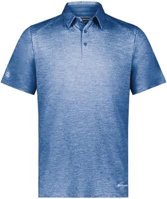 Holloway 222572 Electrify Polo Powered by Coolcore Shirt in Royal Blue Heather size Medium   Polyester/Elastane