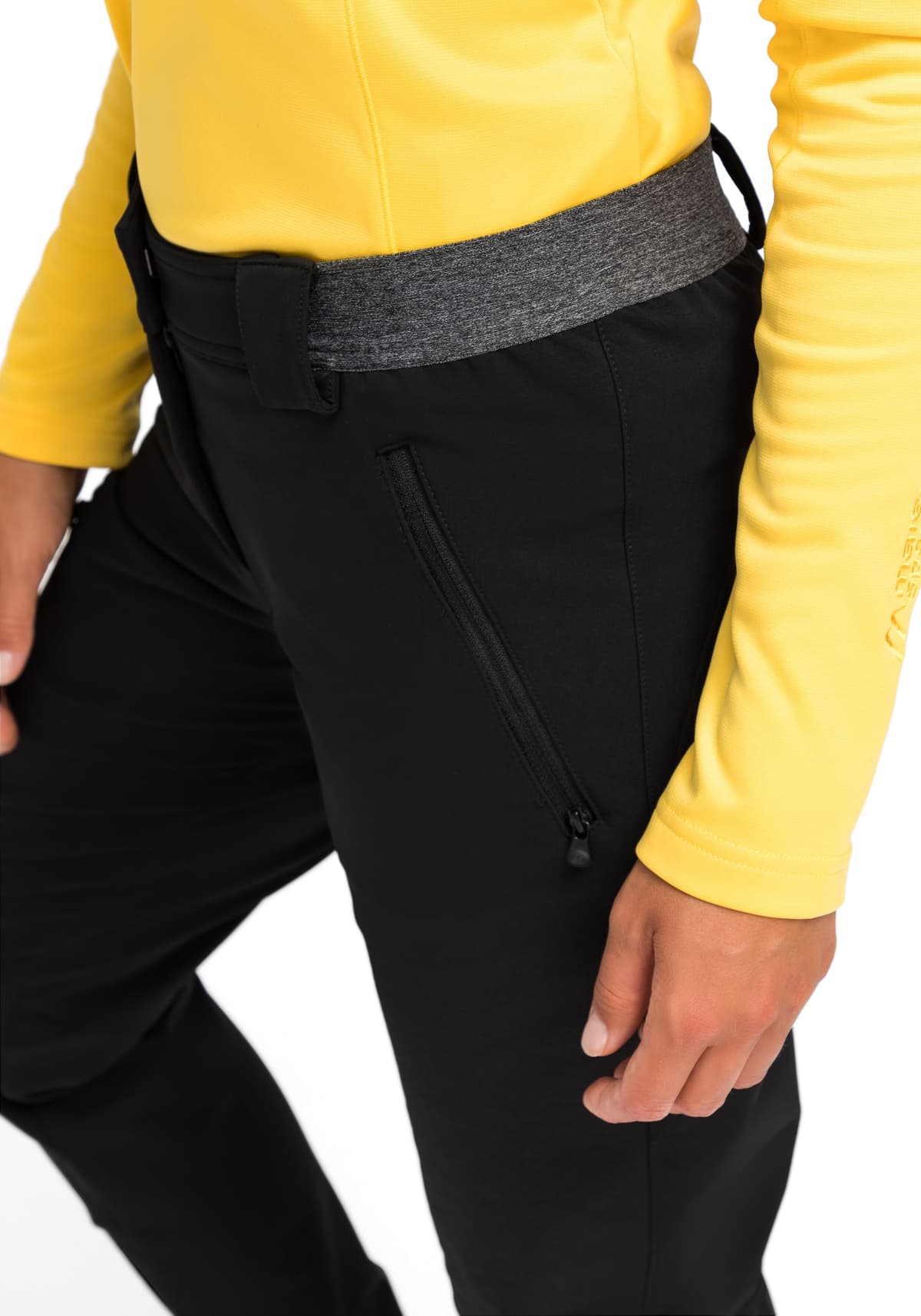 Funktionshose MAIER SPORTS "Norit winter W", Damen, Gr. 36, Normalgrössen, schwarz, 47% Polyamid, 45% Polyester, 8% Elasthan, Hosen Funktionshose, Damen Winter Trekkinghose, atmungsaktive Outdoorhose, Regular Fit schwarz 36, Normalgrössen