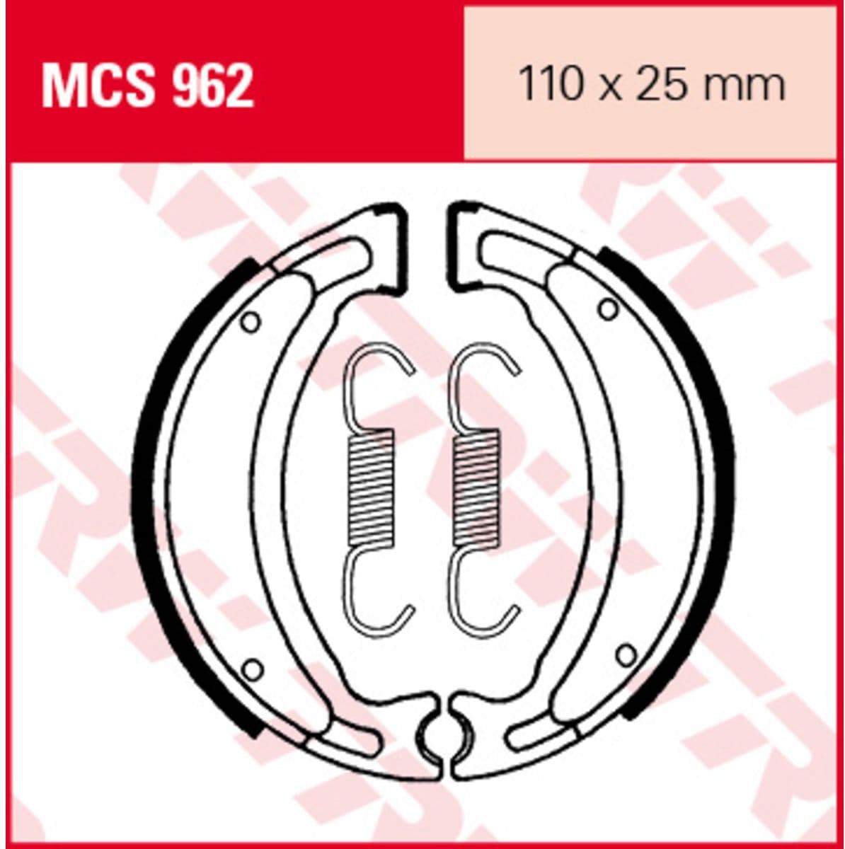 Jeu de plaquettes de frein TRW MCS962