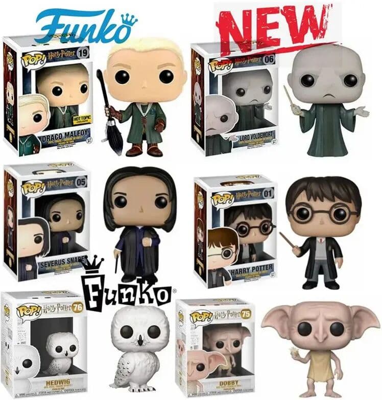 Rock-bottom Price Funko Pop Harries Potters 01# 05# 06# 19# 75# 76# Snape Malfoy Dobby Hedwig PVC Figure Collectible Model Toys