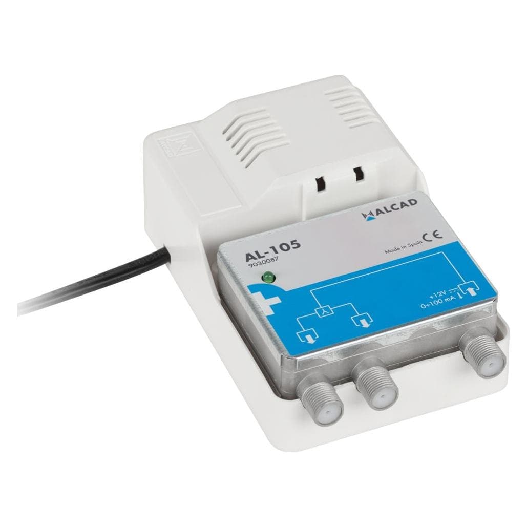 LP Breitband-Antennensplitter mit 12V-Stromversorgung für aktive AL-105 ALCAD-Antenne (Verstärker) (LEC-AL-105)