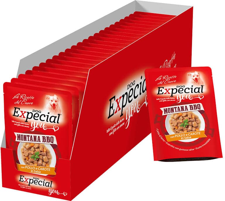 Expecial You Dog BBQ Busta Multipack 24x100G POLLO E CAROTE