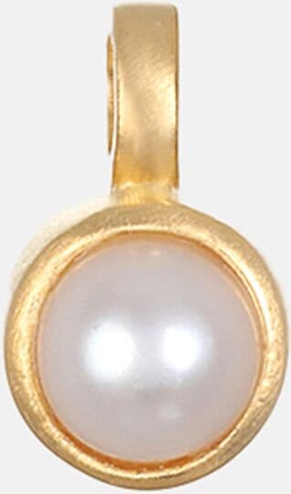 Satya Jewelry Charm Perla blanca. Blanco