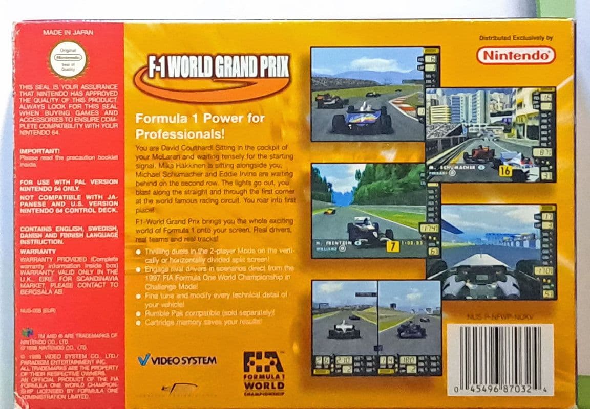 F1 World Grand Prix (CIB) (EU) N64 (Käytetty)
