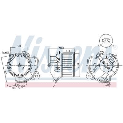 NISSENS Innenraumgebläse 87574 für Fiat