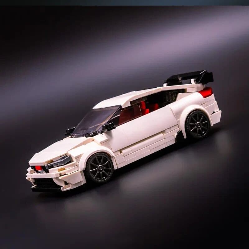 NONE 387 Pieces Sport Compact Hatchback Building Blocks Model FL5 Style DIY Assembly Bricks Toy Collection Gift for Adults Kids