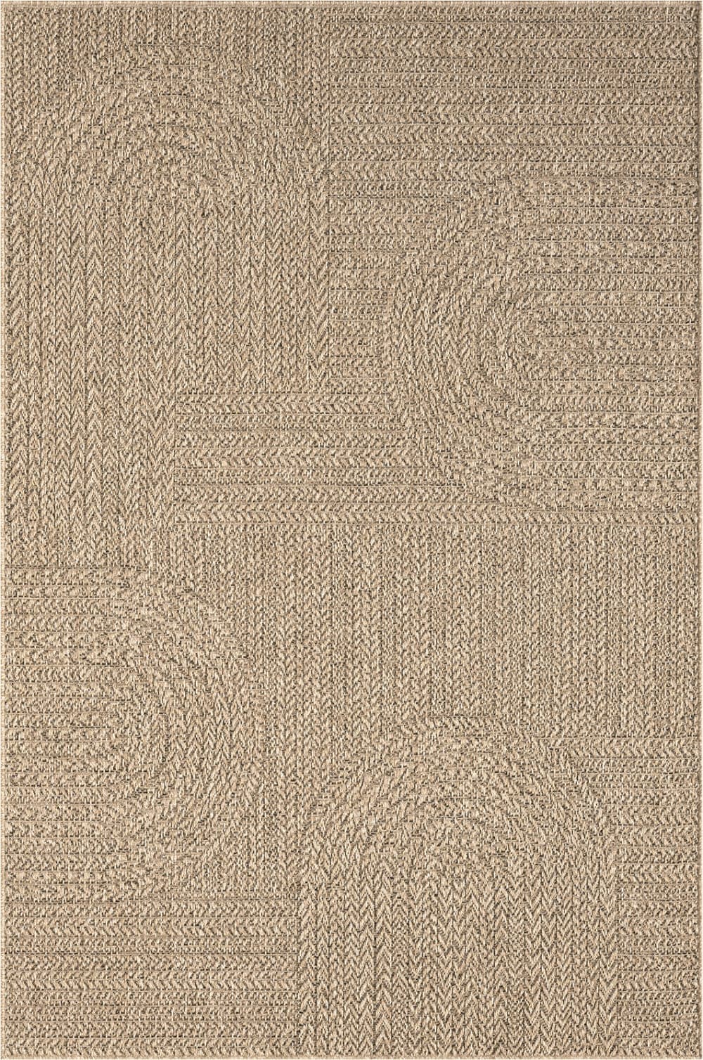 The carpet Alfombra exterior yute óptica intemperie - nature - 200 x 290 cm