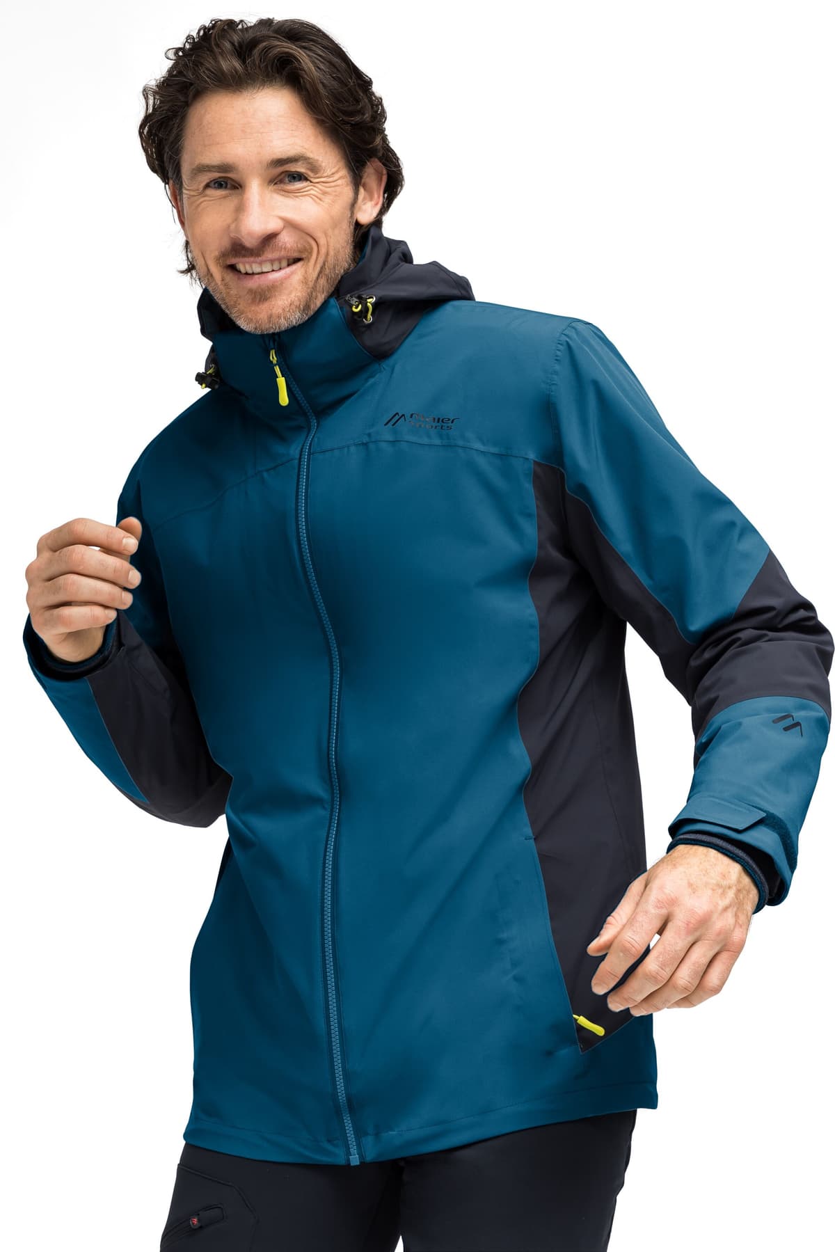 3-in-1-Funktionsjacke MAIER SPORTS "Ribut M", Herren, Gr. 29, blau (nachtblau), Aussenjacke: 100% Polyester. Innenjacke: 100% Polyamid, Jacken 3-in-1-Funktionsjacke, funktionale Doppel-Jacke für Wanderungen und Ausflüge nachtblau 29
