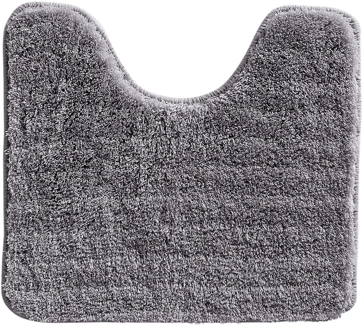 Badematte HEINE HOME Gr. 2, grau (anthrazit), rechteckig (50cm x 90cm ), Badematten, Badematte anthrazit rechteckig (50cm x 90cm )