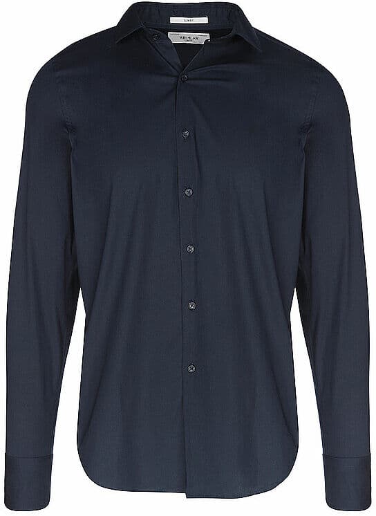 REPLAY Hemd Slim Fit blau   XL XL