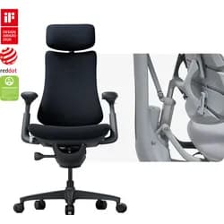 LiberNovo Omni und Omni Gen Dynamischer ergonomischer Stuhl - Omni 48cm / Basis-Set / Mitternachtsschwarz