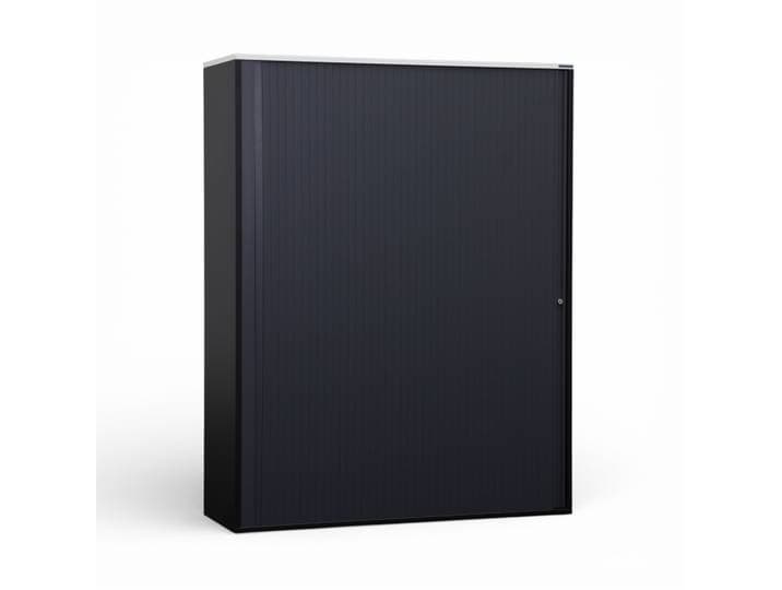 Rollladenschrank Tradingzone GO Swiss 120.0 x 40.0 cm, 4 Ordner hoch, Schwarz/Weiss, Neu - Optimale Raumnutzung