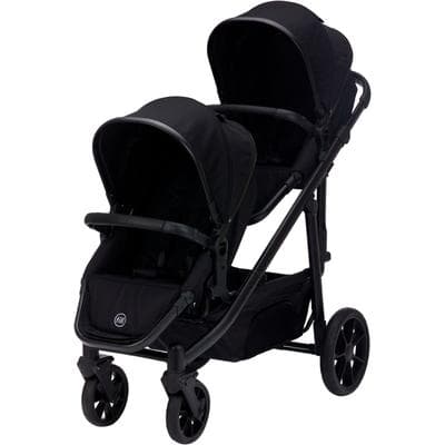 Zwillings-Kombikinderwagen FILLIKID "Fill Two in One", Kinder, schwarz, Aluminium, Polyester, Kinderwagen