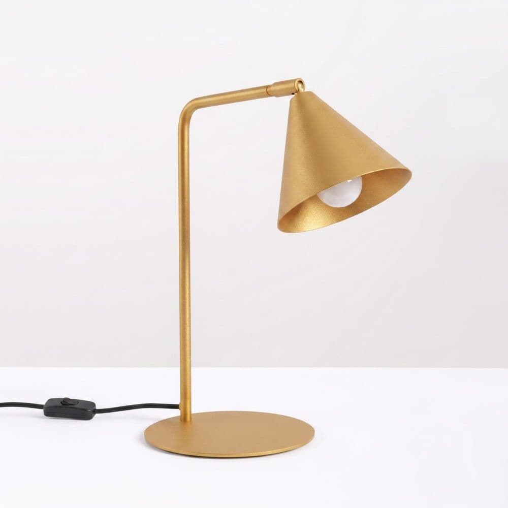 Sollux Lighting Lámpara de escritorio dorado acero alt. 35 cm