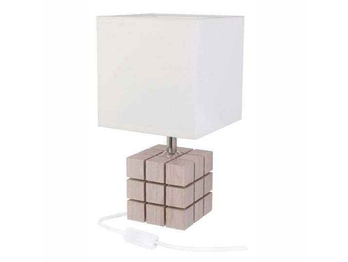 Tischleuchte Rubi, Weiß, Holz, rechteckig, 16x30x16 cm, Lampen & Leuchten, Innenbeleuchtung, Tischlampen, Tischlampen