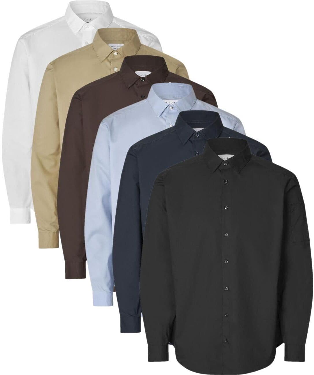 Seven Seas S66 Poplin   Stretch-Mocca-L