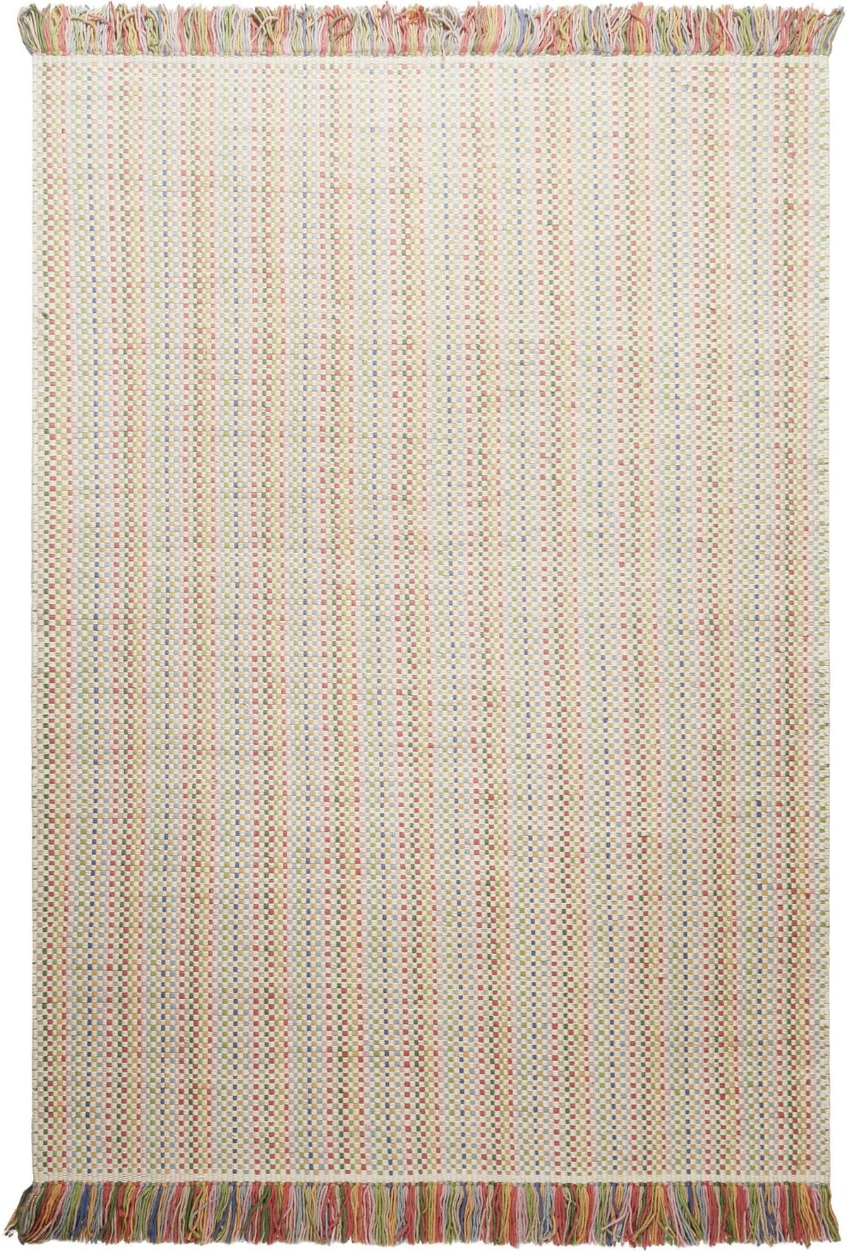 Teppich SMART KIDS "TJORVEN handmade", multicolor, B:160cm H:6mm L:230cm, Schurwolle, Teppiche, Teppich, Wollteppich, kurzflor, handgewebt, Kinderzimmer, natürlich multicolor B : 160cm 1 Stk., 6mm, L: 230cm