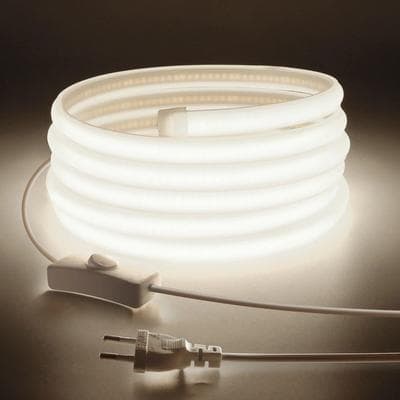 Uplift Picks Super Bright COB LED Strip Light 110V 220V With Switch natural 110 V (us Plug) 35m