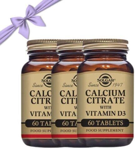 Solgar Cálcio Magnésio com Vitamina D3 Pack 60x3