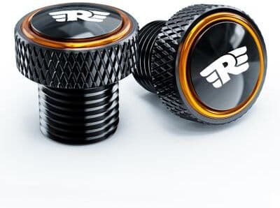Modern Mode Marketplace Royal Enfield Mirror Hole Plugs Motorcycle Screw Bolts orange