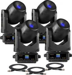 Moving Head pakke med 4 stk. BeamZ IGNITE120 LED Spot TILBUD NU