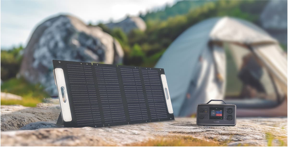 TRONIC® Faltbares Solarladegerät, 100 W