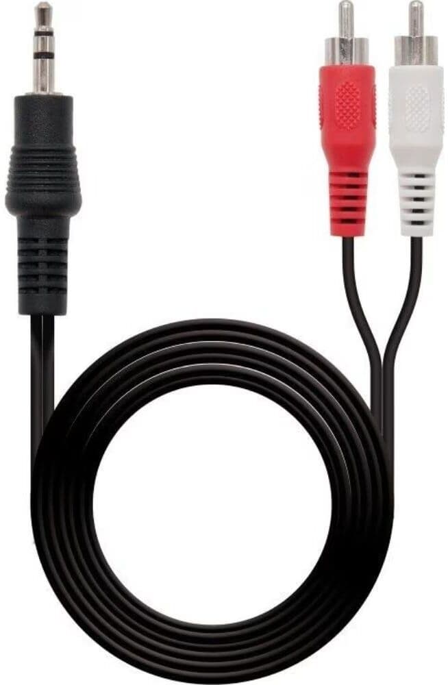 NANO CABLE Cable Estéreo Nanocable Jack 35mm Macho A 2x Rca 5m Talla Única Unisex