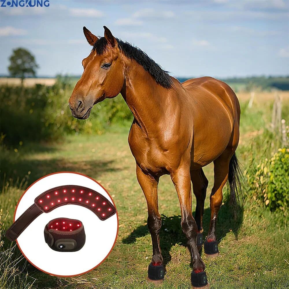 ZONGKUNG Professional Veterinary Portable Horse LED Infrared Light Therapy Mat,Red Infrared for Arthritis Joint Pain Skin Health