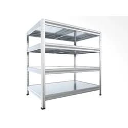 Abstellraumregal Biedrax 60 x 75 x 90 cm, Verzinkt, 4 Stahlböden, Fachlast 150 kg pro Fachboden