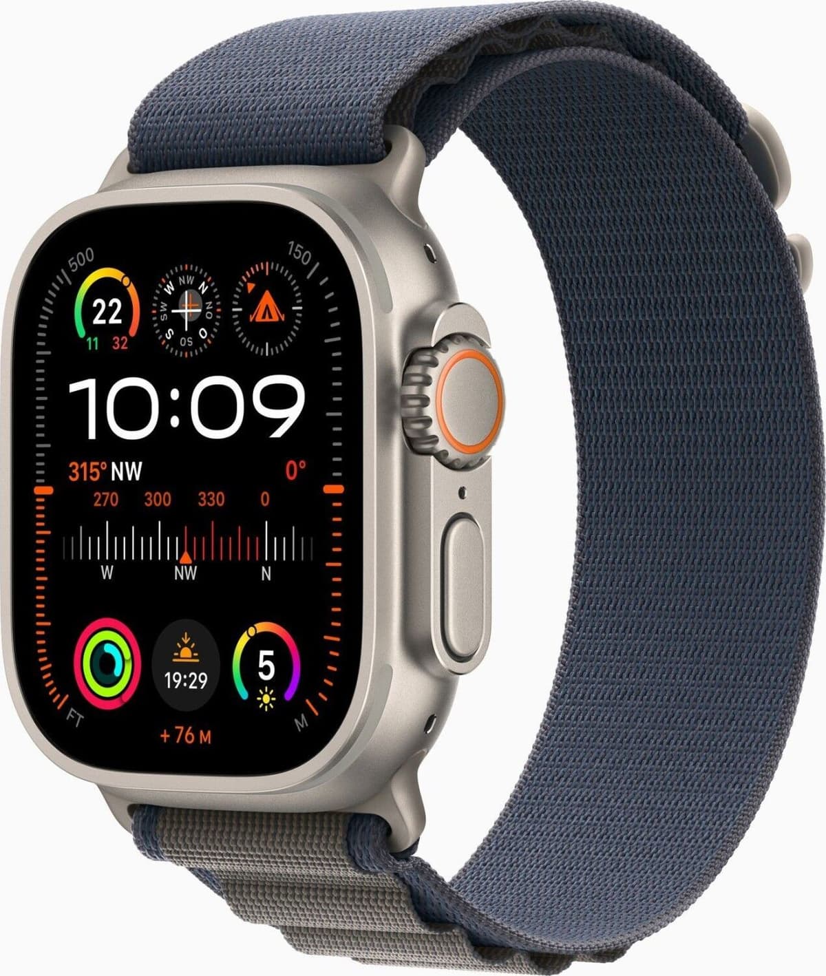 Apple Watch Ultra 2 (2023)   GPS + Cellular   silver   Alpine Loop blå M/L
