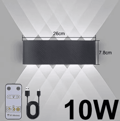 Inspire Picks Magnetic Rechargeable LED Wall Light Wireless Bedside Spotlight With Remote Control & No Drill Installation b3