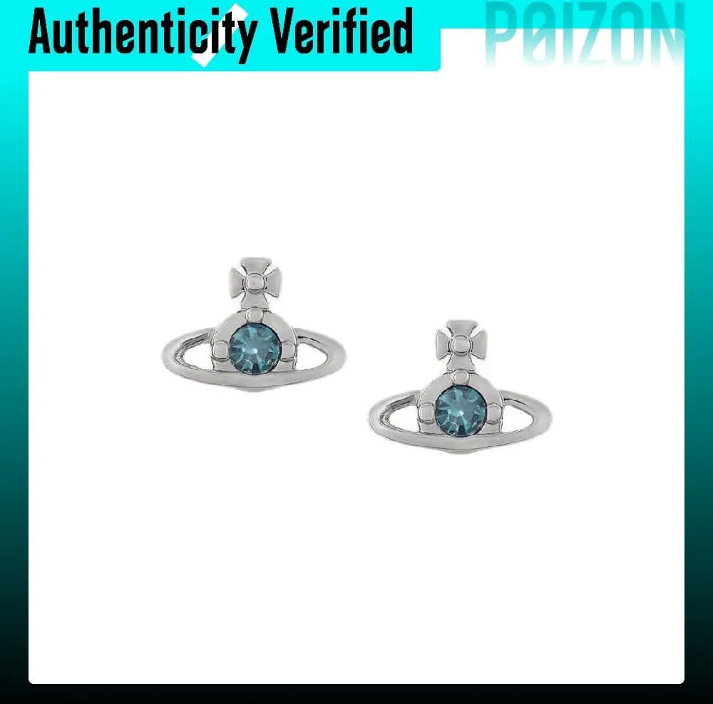 Vivienne Westwood Earrings Women's Silver/Blue 8053195237661