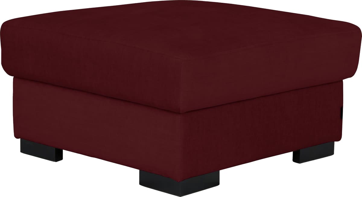 Stauraumhocker HOME AFFAIRE "Tulio", rot (bordeaux), B:80cm H:45cm T:80cm, Struktur fein (100% Polyester);Struktur (100% Polyester);Samtstruktur (100% Polyester), Hocker, Stauraumhocker, mit Stauraum
